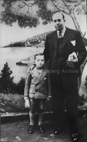 1935 With his father