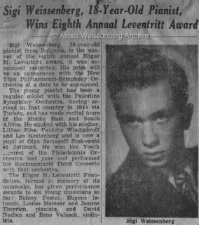 1947 New York Times Leventritt Award 3