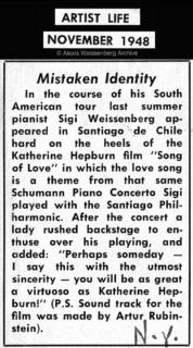 1948 New York Artist Life. Mistaken Identity