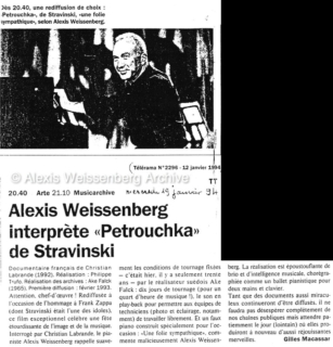 1994 About Petrouchka, the film