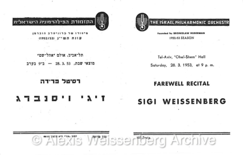 1953 March 28 Farewell Recital 1