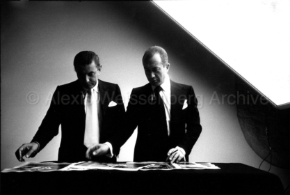 With his manager, Michel Glotz, 1976