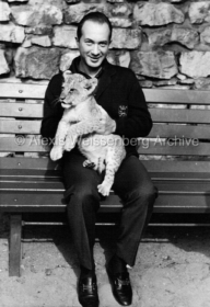 AW with baby lion