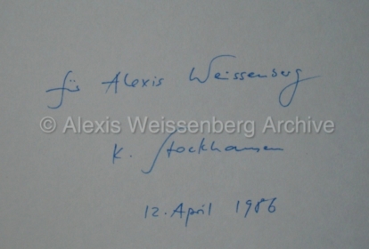 Stockhausen Klavierstück XII