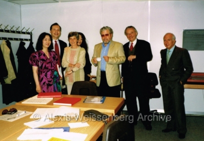 Coffee pause for the Jury of the Clara Schumann International Competition 1994