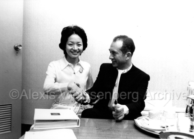 1972 in Japan with a beautiful fan