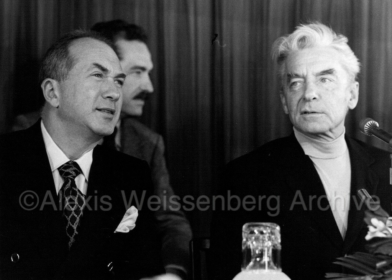 1977 in Osaka Press Conference with Karajan
