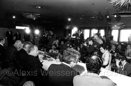 1977 in Osaka Press Conference with Karajan