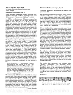 1983 November The 92nd Street Y, Kaufmann Concert Hall, Schumann Recital 2