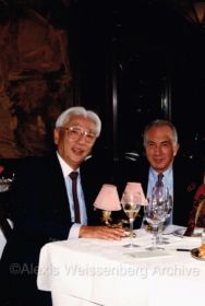 1990 With Akio Morita in Tokyo