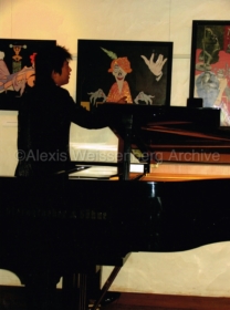 Lang Lang at Alexis Weissenberg Collages Exhibition in Paris 2005