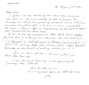 Letter from Ida Haendel