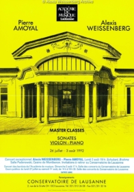 1992 Master Classes Lausanne