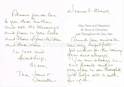 Greeting Card from Tom Krause and Family