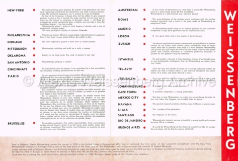 Leaflet with reviews