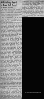 1948 New York Post Town Hall Recital