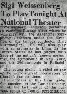 1948 Panama Recital Teatro Nacional