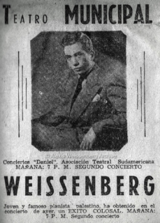 1948 Santiago de Chile Publicity Teatro Municipal