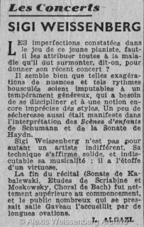 1949 Paris Salle Gaveau Recital