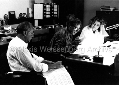 1982 Recording session with Anne-Sophie Mutter and Michel Glotz 