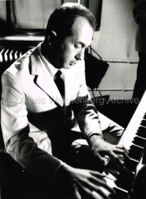 Trying the piano