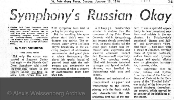 1970 January 18 St Petersburg Times Fla Rach 3 Hoffman