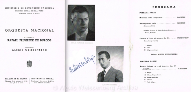 1961 March Madrid Frühbeck