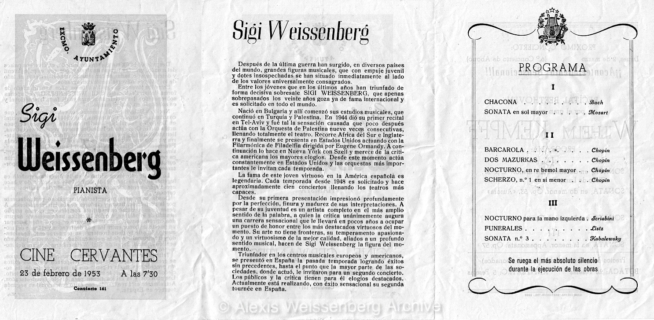 1953 February Santander Recital