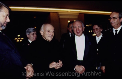 With Yehudi Menuhin