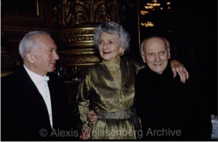 With Yehudi Menuhin and his wife Diana
