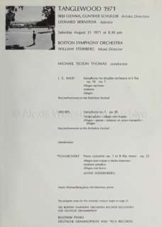 1971 ago Tanglewood Tchai 1 Tilson Thomas