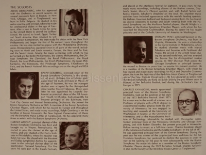 1973 Beethoven Quintet bios
