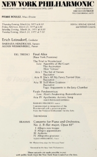 1977 Brahms 2 leinsdorf NY
