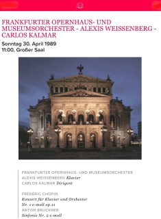1989 Frankfurter Opernhaus und Museumorchester